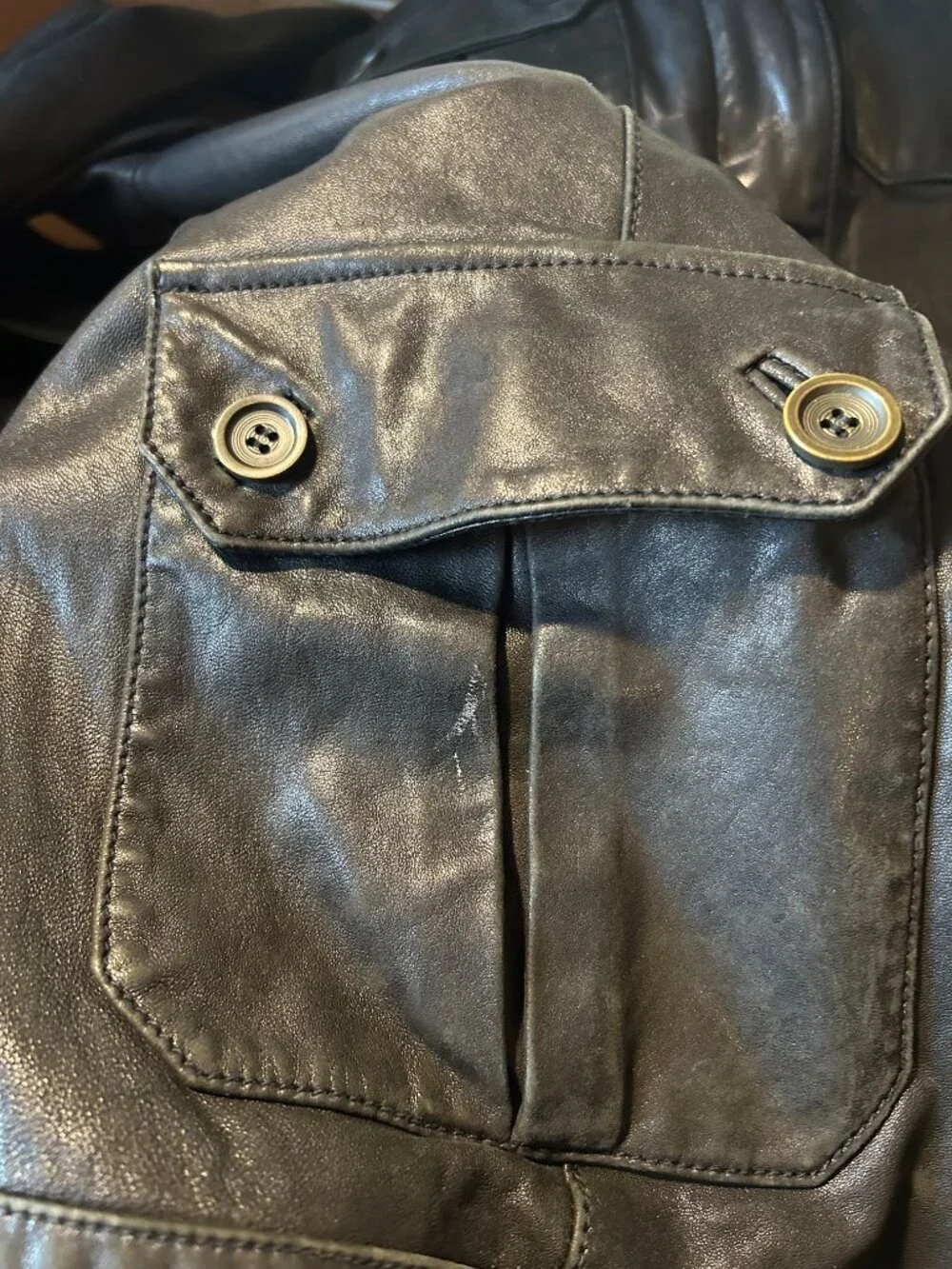 Womens Diane von Furstenberg Black Beau (Item- 9) Leather Military Moto Jacket 6 - Picture 10 of 16